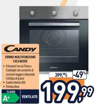 Unieuro Candy Forno Multifunzione CELF602XE offerta