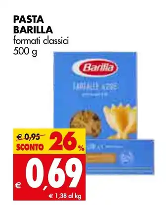 Tigros Pasta Barilla formati classici 500g offerta