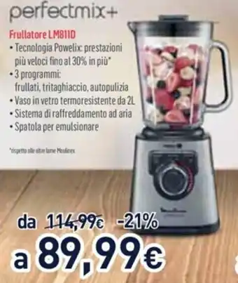 Unieuro Moulinex perfectmix+ Frullatore LM811D offerta