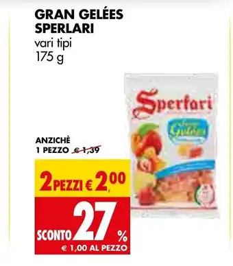 Tigros Sperlari Gran Gelêes vari tipi 175 g offerta