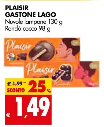 Plaisir Gastone Lago Nuvole lampone 130 g Rondò cocco 98 g