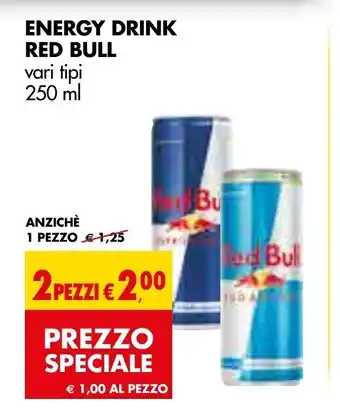 Tigros Energy Drink vari tipi 250 ml 2 pezzi offerta