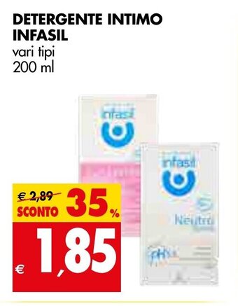 Tigros Infasil Detergente Intimo vari tipi 200 ml offerta
