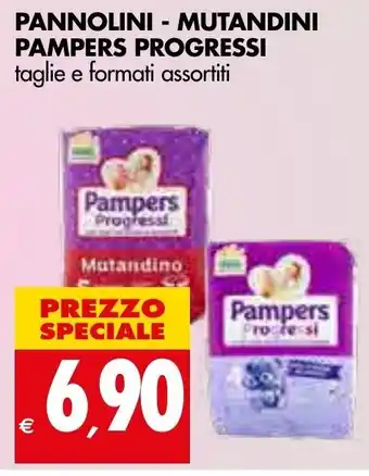 Tigros Pampers Pannolini - Mutandini Progressi taglie e formati assortiti offerta