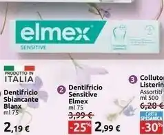 Carrefour Market Elmex Elmex Dentifricio Sensitive offerta