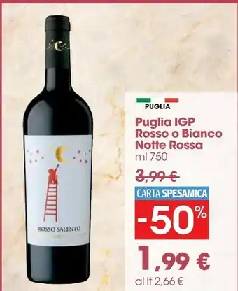 Carrefour Market Notte rossa Notte Rossa - Primitivo di Puglia IGP 750 g(ml) offerta