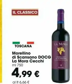 Carrefour Market La mora Morellino Di Scansano Docg Cecchi Ml 750 offerta