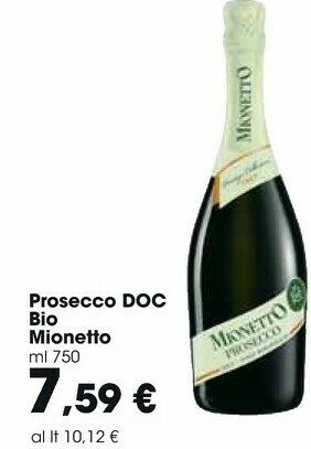 Carrefour Market Mionetto Prosecco Doc Bio offerta