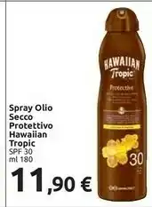 Carrefour Market Hawalian Tropic Spray Olio Secco Protettivo Spf 30 Ml offerta