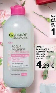 Carrefour Market Garnier Acqua Micellare + Latte Idratante offerta