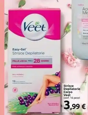 Carrefour Market Veet Veet Strisce Depilatorie Corpo offerta
