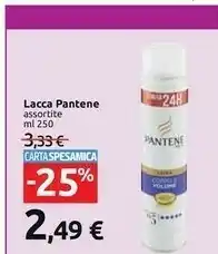 Carrefour Pantene Pantene Lacca offerta