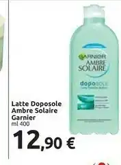 Carrefour Market Garnier Garnier Latte Doposole Ambre Solaire offerta