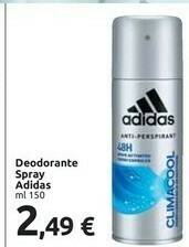 Carrefour Adidas Deodorante Spray offerta