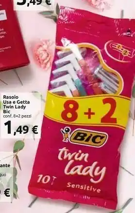 Carrefour Market Bic Bic Rasoio Usa E Getta Twin Lady offerta