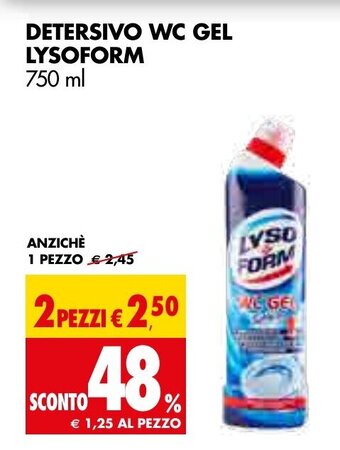 Tigros Lysoform Detersivo WC Gel 750 ml offerta