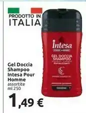 Carrefour Intesa Intesa Gel Doccia Shampoo Pour Homme offerta