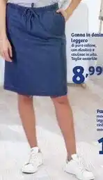 In'S Mercato Gonna In Denim Leggero offerta