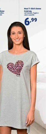 In'S Mercato Maxi T-shirt Donna In Jersey offerta