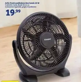 In'S Mercato Kooper Artic Fresh Ventilatore Box Tondo offerta