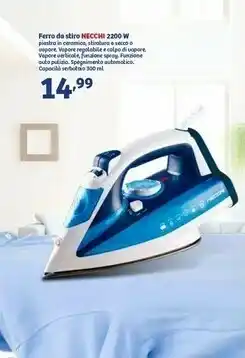 In'S Mercato Necchi Ferro Da Stiro 2200W offerta