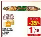 Iperal Buitoni Pasta Sfoglia Rettangolare offerta