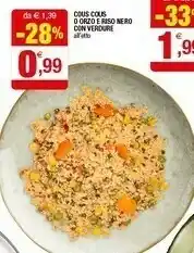 Iperal Cous Cous O Orzo E Riso Nero Con Verdure offerta