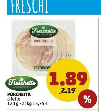 PENNY Le freschette Porchetta A Fette offerta