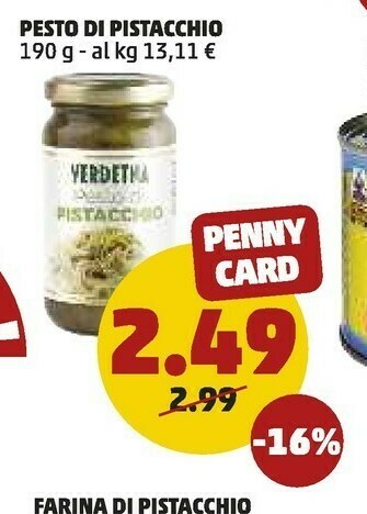 PENNY Pesto Di Pistacchio offerta