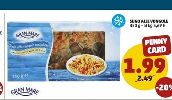 PENNY Gran mare Sugo Alle Vongole offerta