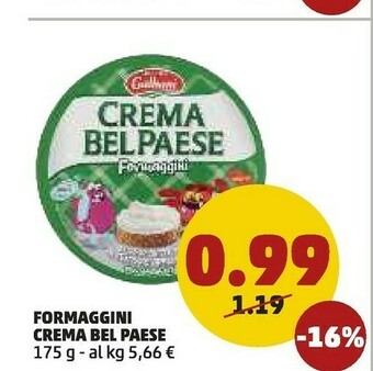 PENNY Galbani Crema Bel Paese Formaggini 175 G(ml) offerta