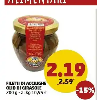PENNY Filetti Di Acciughe Olio Di Girasole offerta
