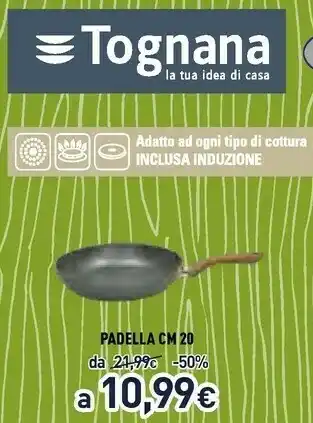 Unieuro Tognana Padella 20cm offerta
