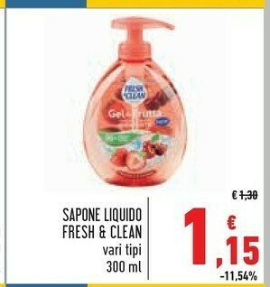 Conad Superstore Fresh & Clean Sapone liquido offerta