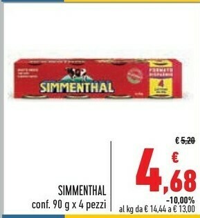 Conad Superstore Simmenthal Carne in scatola offerta