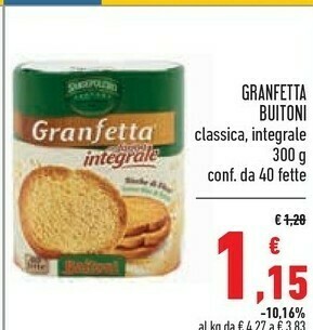 Conad Superstore Buitoni Fette biscottate offerta