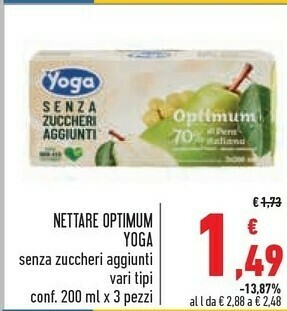 Conad Superstore Yoga succhi offerta