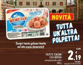 Conad Superstore Casa Modena Polpette offerta