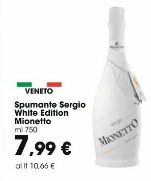 Carrefour Market Mionetto Spumante Sergio White Edition offerta