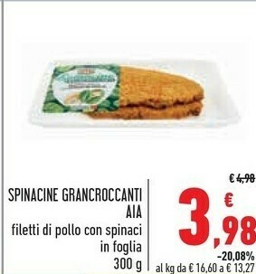 Conad Superstore Aia Spinacine offerta