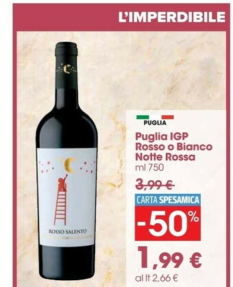 Carrefour Market Notte Rossa Puglia Igp Rosso O Bianco offerta