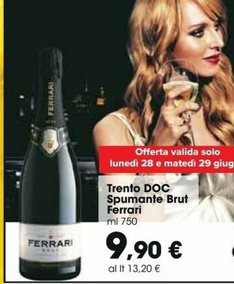 Carrefour Market Ferrari Trento Doc Spumante Brut offerta