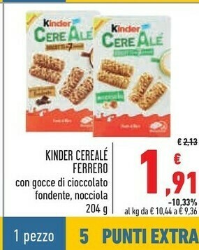Conad City Kinder cereali offerta