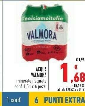 Conad City Valmora Acqua offerta