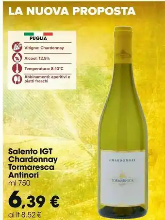 Carrefour Market Tormaresca Salento Igt Chardonnay Antinori offerta