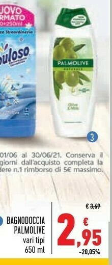 Conad Palmolive Bagnoschiuma offerta