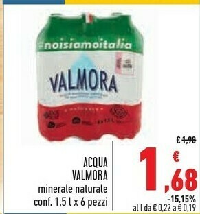 Conad Valmora Acqua offerta