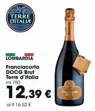 Carrefour Terre D'italia Franciacorta Docg Brut offerta