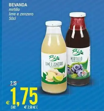 MD Discount Bio Bevanda Mirtillo / Lime E Zenzero offerta