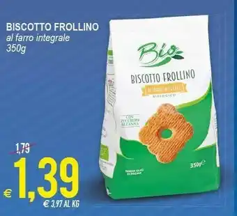MD Discount Bio Biscotto Frollino Al Farro Integrale 350g offerta